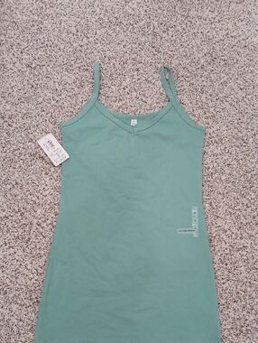 Women's Mint Green Camisole Twist And Swtich Tank Top Size Small